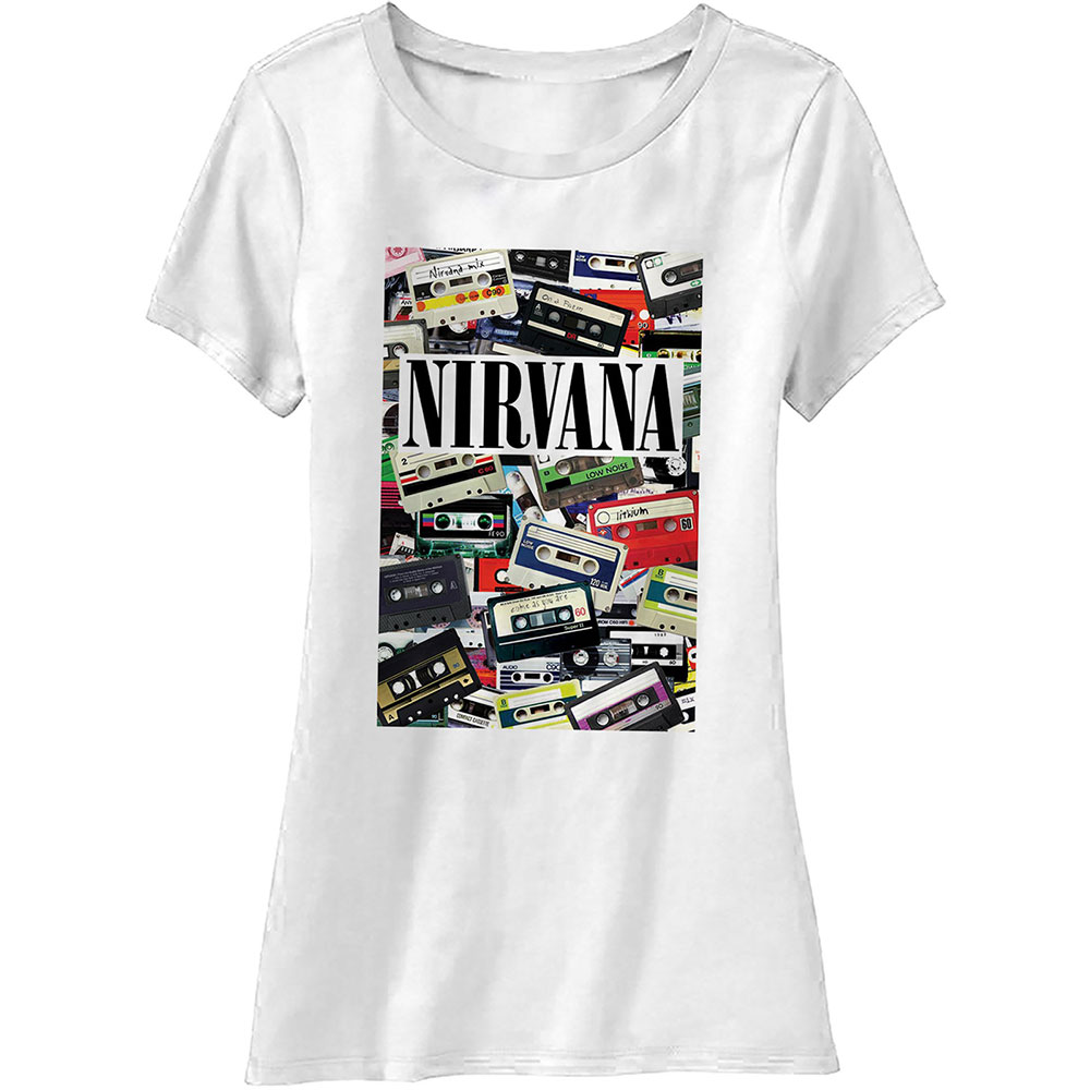 Nirvana tričko Cassettes Biela L