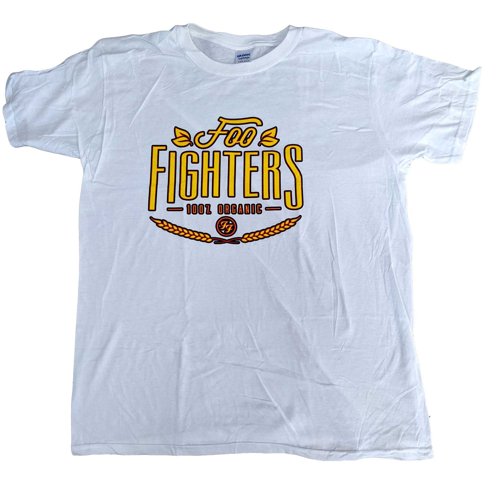Foo Fighters tričko 100% Organic Biela XL