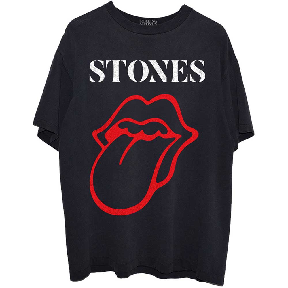 The Rolling Stones tričko Sixty Classic Vintage Tongue Čierna XXL
