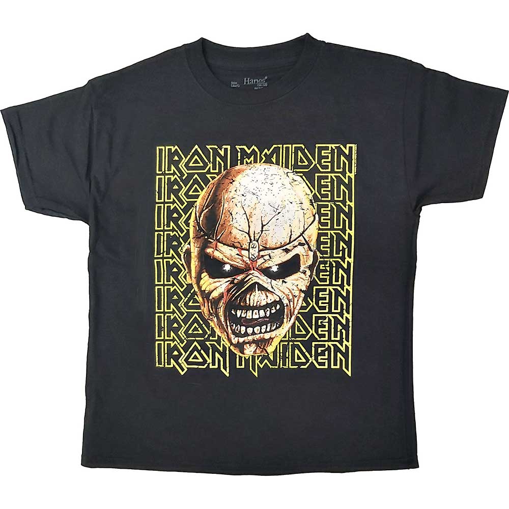 Iron Maiden tričko Big Trooper Head Čierna 12-14 rokov