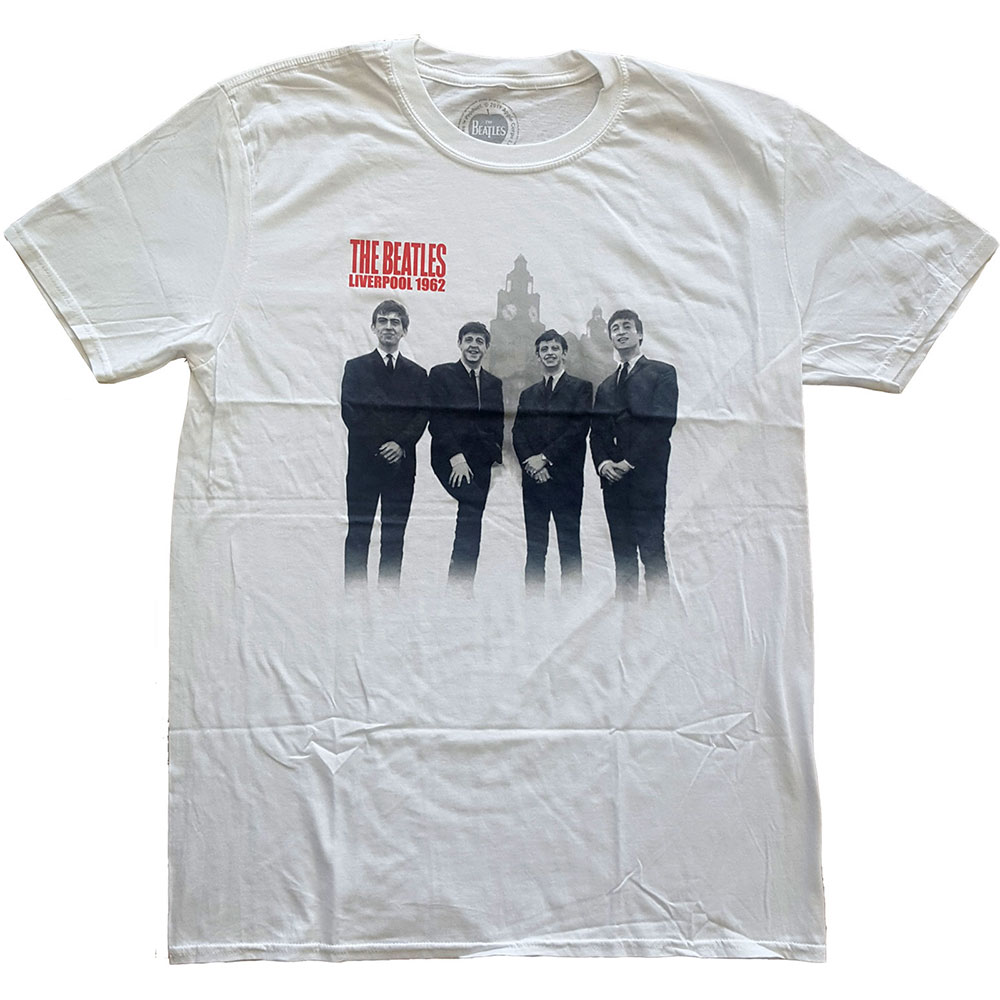 The Beatles tričko In Liverpool Biela XL