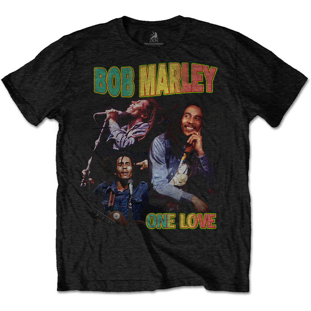 Bob Marley tričko One Love Homage Čierna L