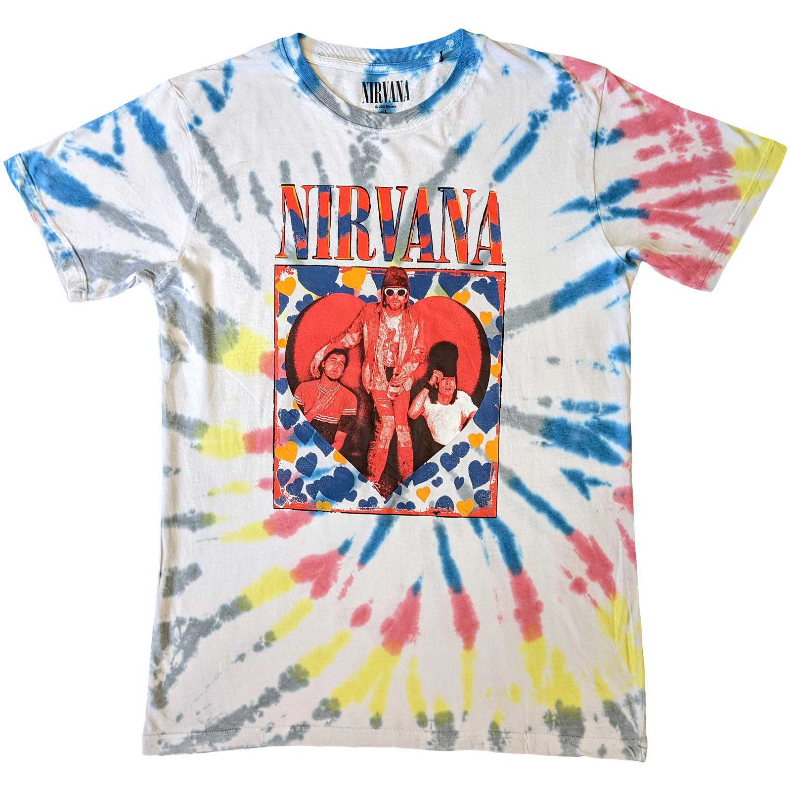 Nirvana tričko Heart Biela S