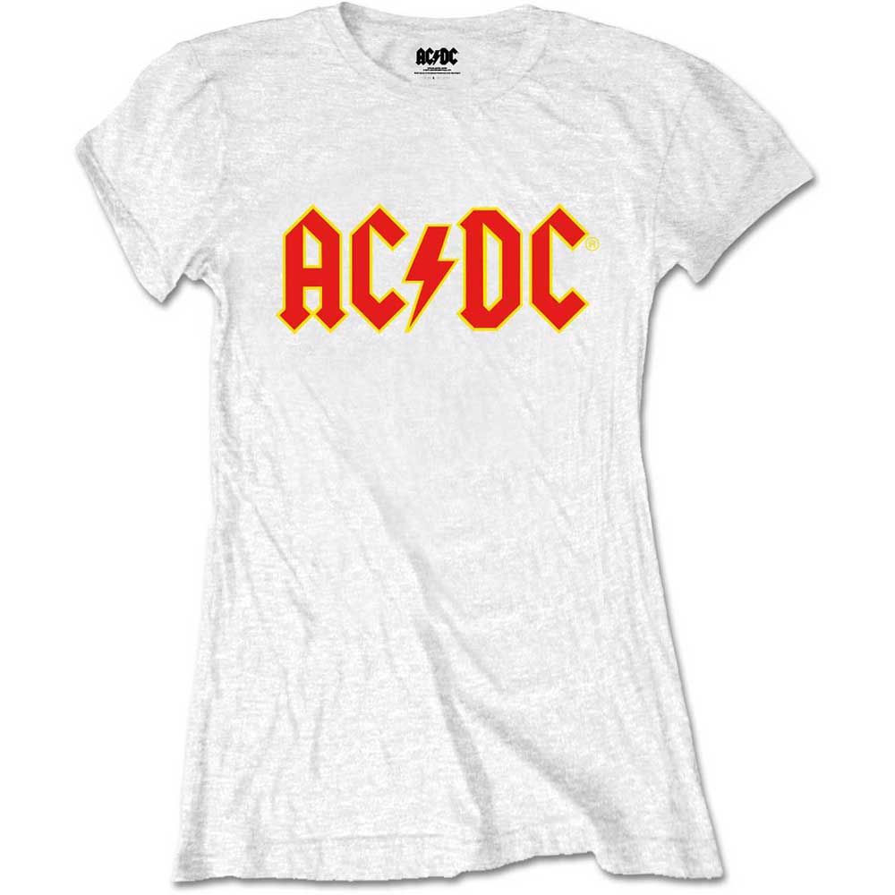 AC/DC tričko Logo Biela L
