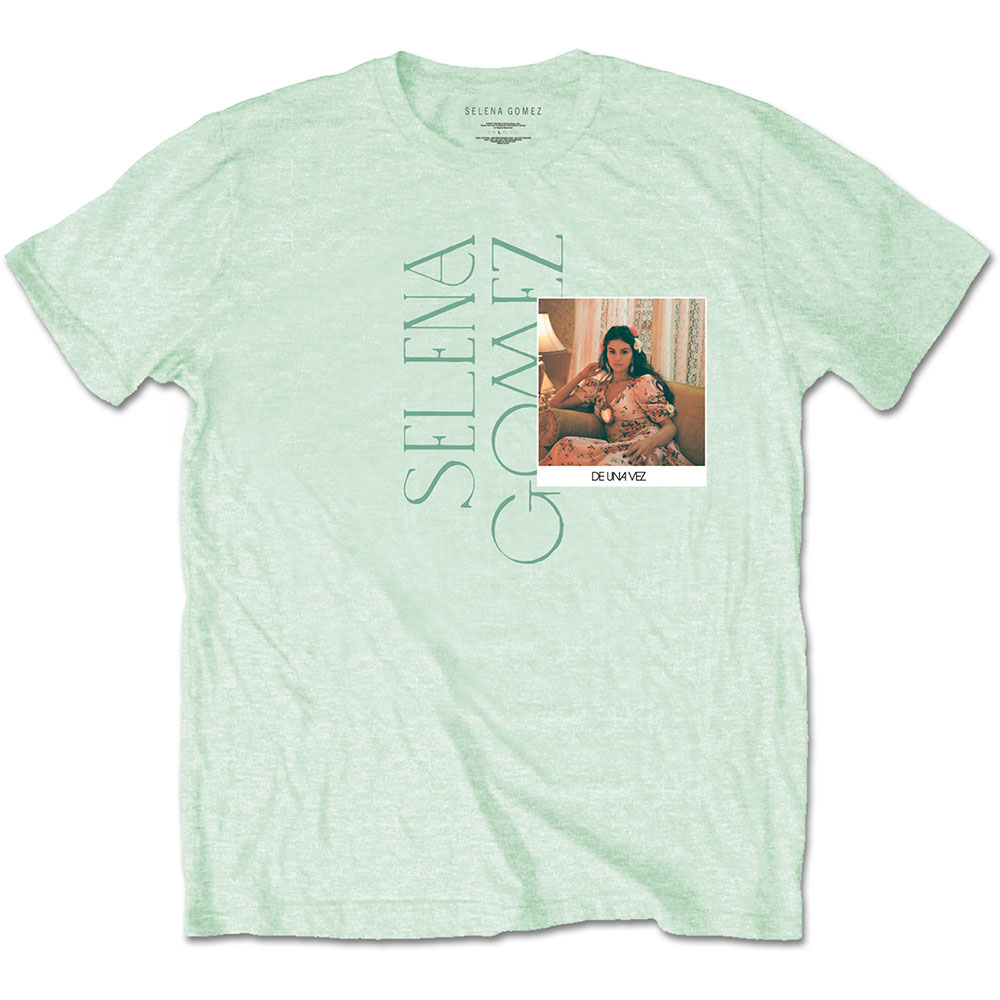 Selena Gomez tričko Polaroid Zelená M