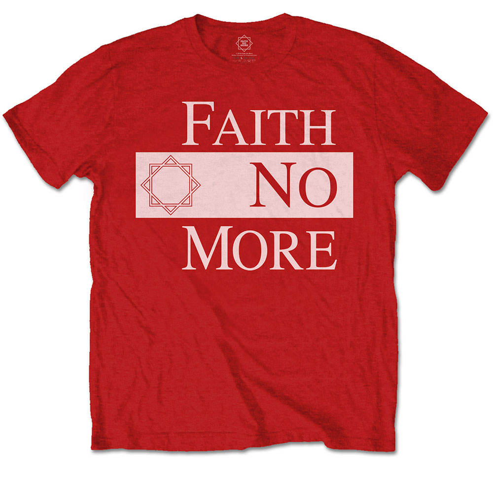 Faith No More tričko Classic New Logo Star Červená L