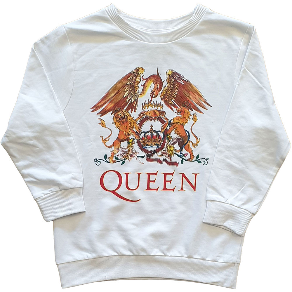 E-shop Queen mikina Classic Crest Biela 5-6 rokov
