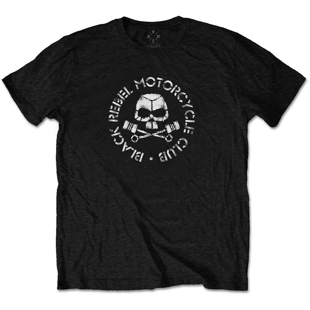 Black Rebel Motorcycle Club tričko Piston Skull Čierna S