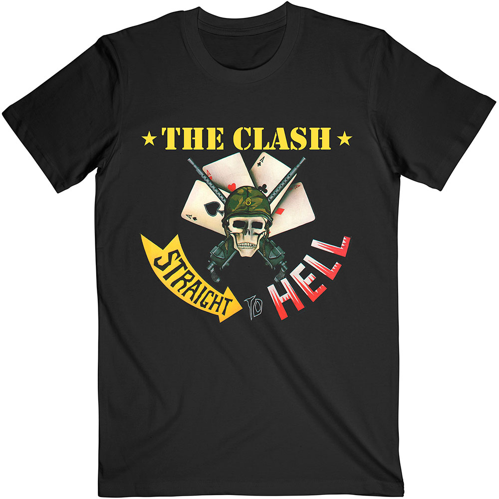 The Clash tričko Straight To Hell Single Čierna XL