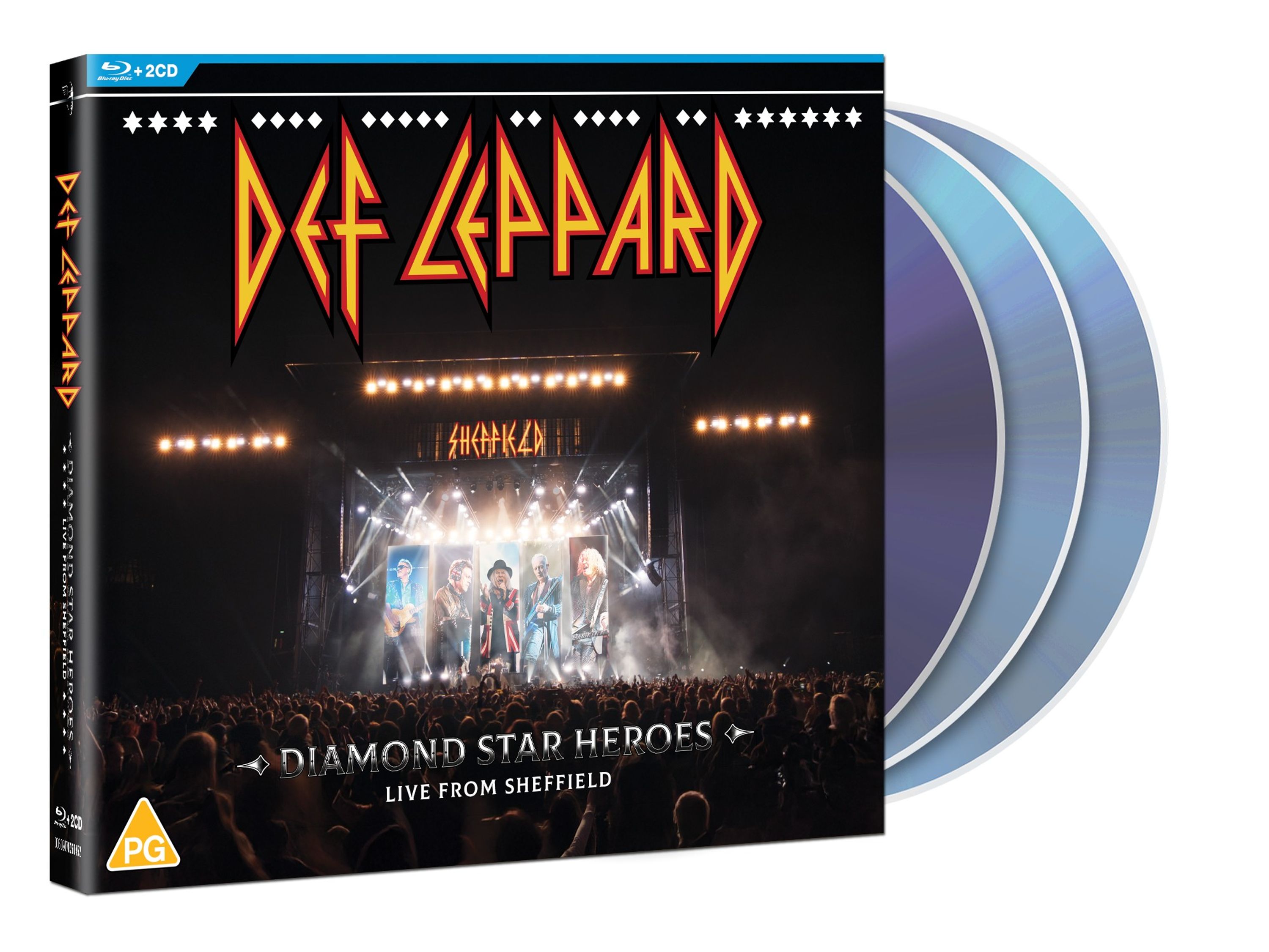 E-shop Def Leppard - Diamond Star Heroes Live From Sheffield (Limited Edition) +BD 2 CD