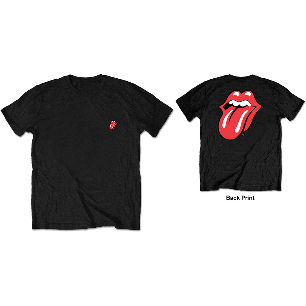 The Rolling Stones tričko Classic Tongue Čierna L
