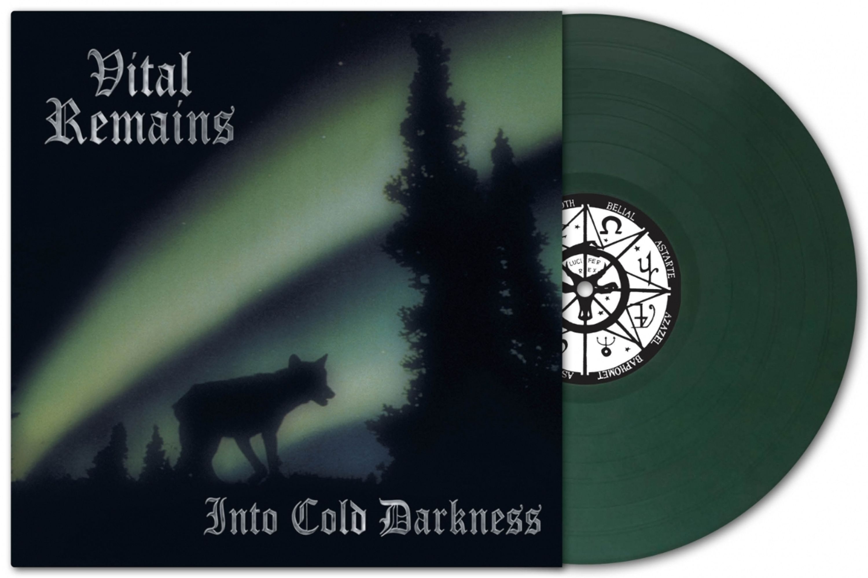 E-shop Vital Remains - Into Cold Darkness Anniversary Dark Green Viny LP