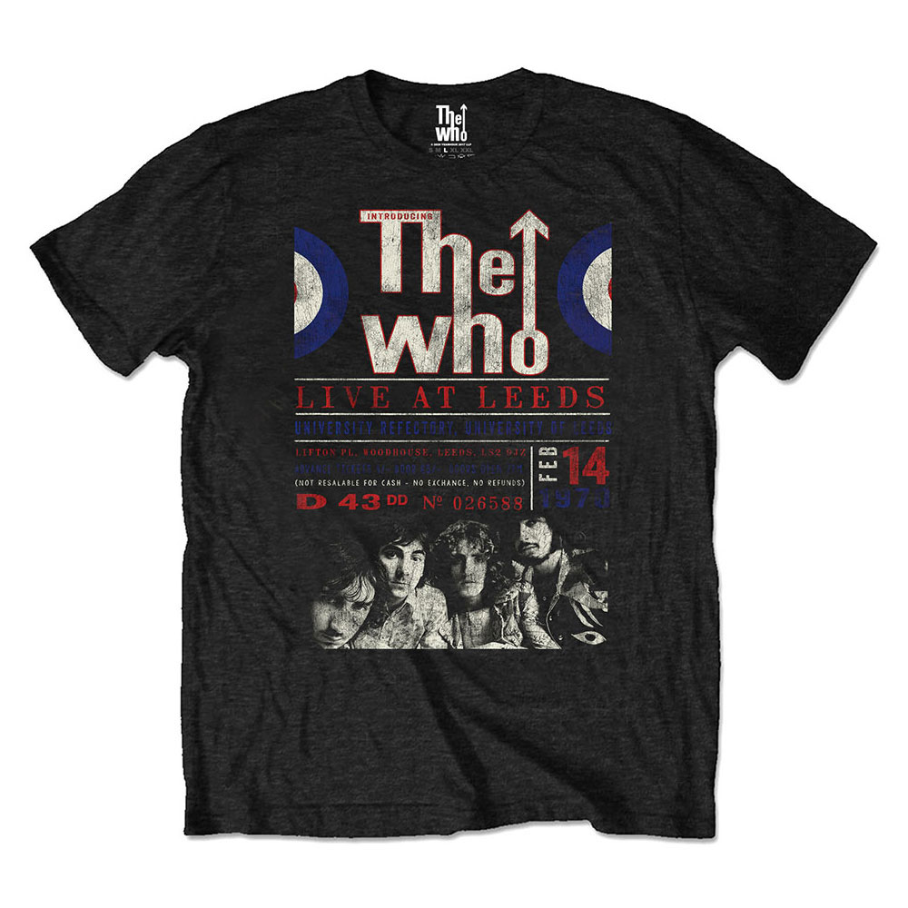 The Who tričko Live At Leeds \'70 Čierna L