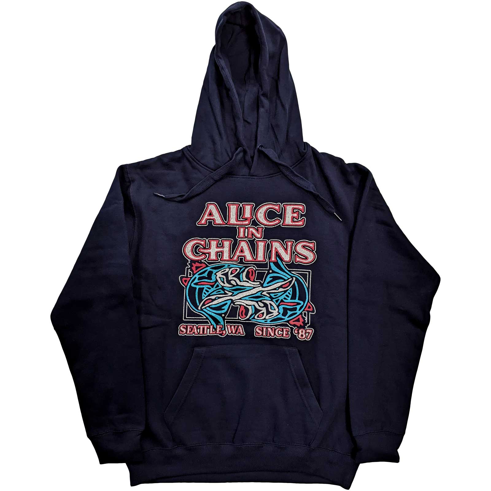 Alice In Chains mikina Totem Fish Modrá XL
