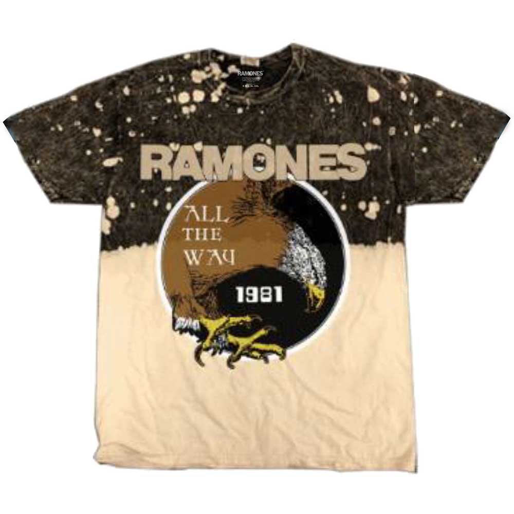 Ramones tričko All The Way Čierna XXL