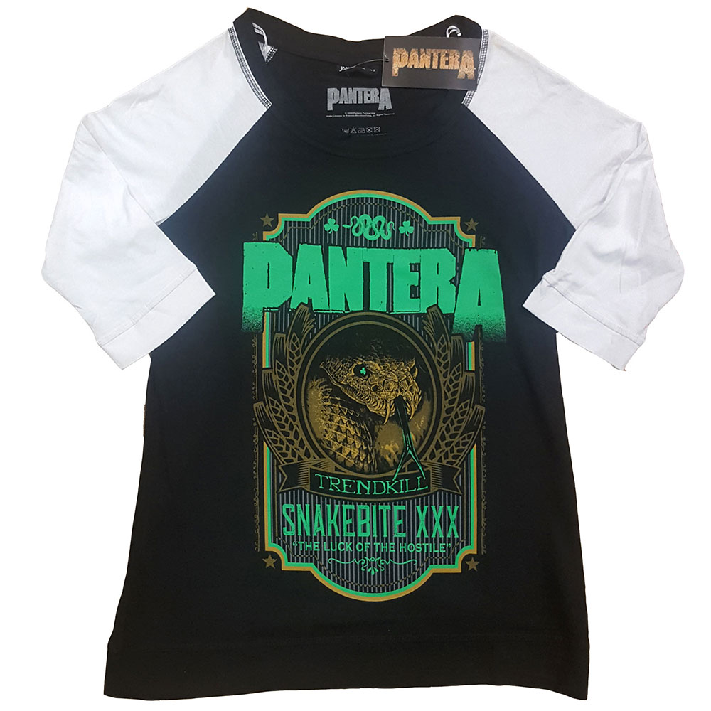 Pantera tričko Snakebit XXX Label Čierna/biela L