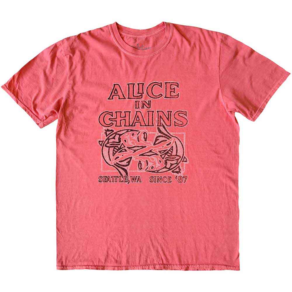Alice In Chains tričko Totem Fish Ružová XL