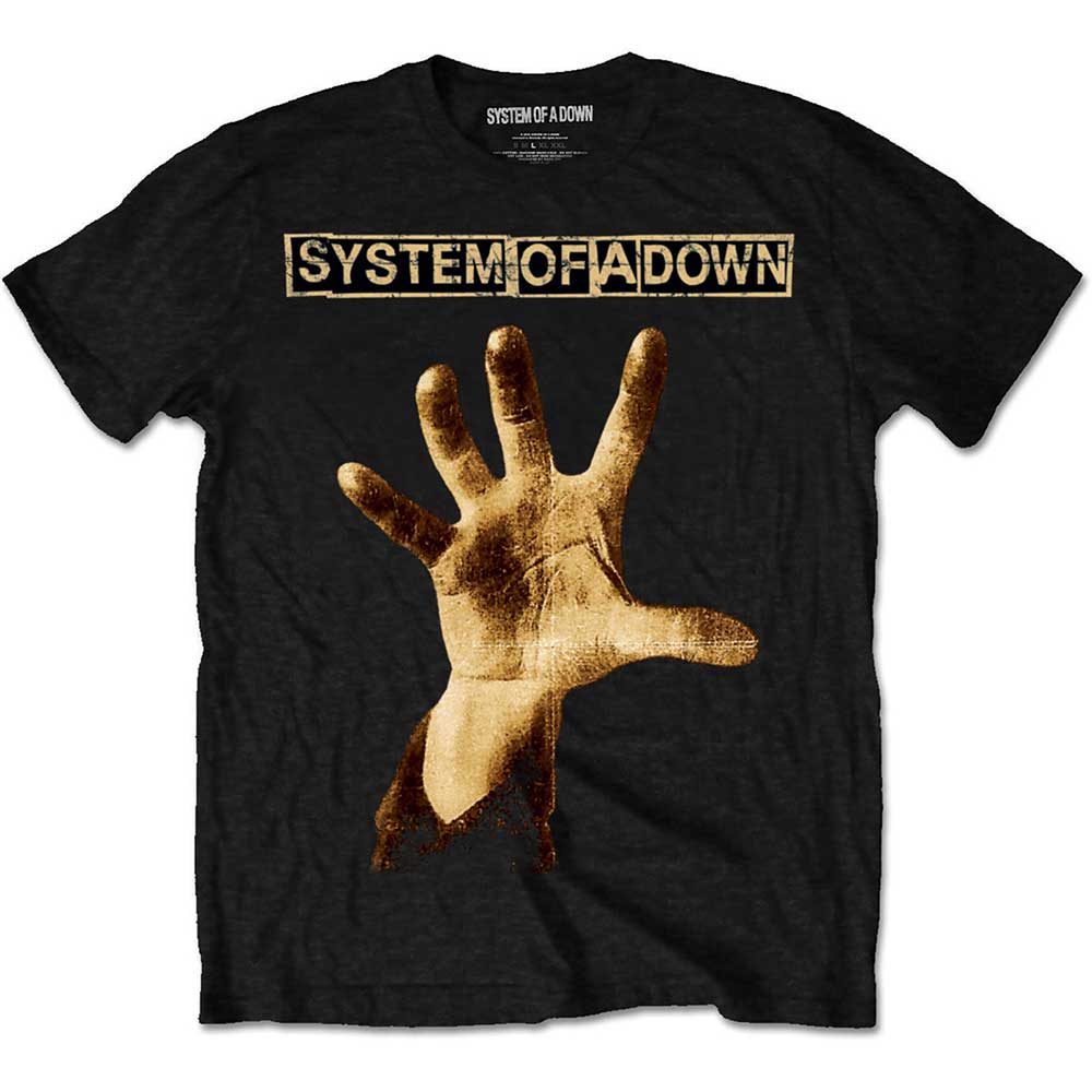 System of a Down tričko Hand Čierna M