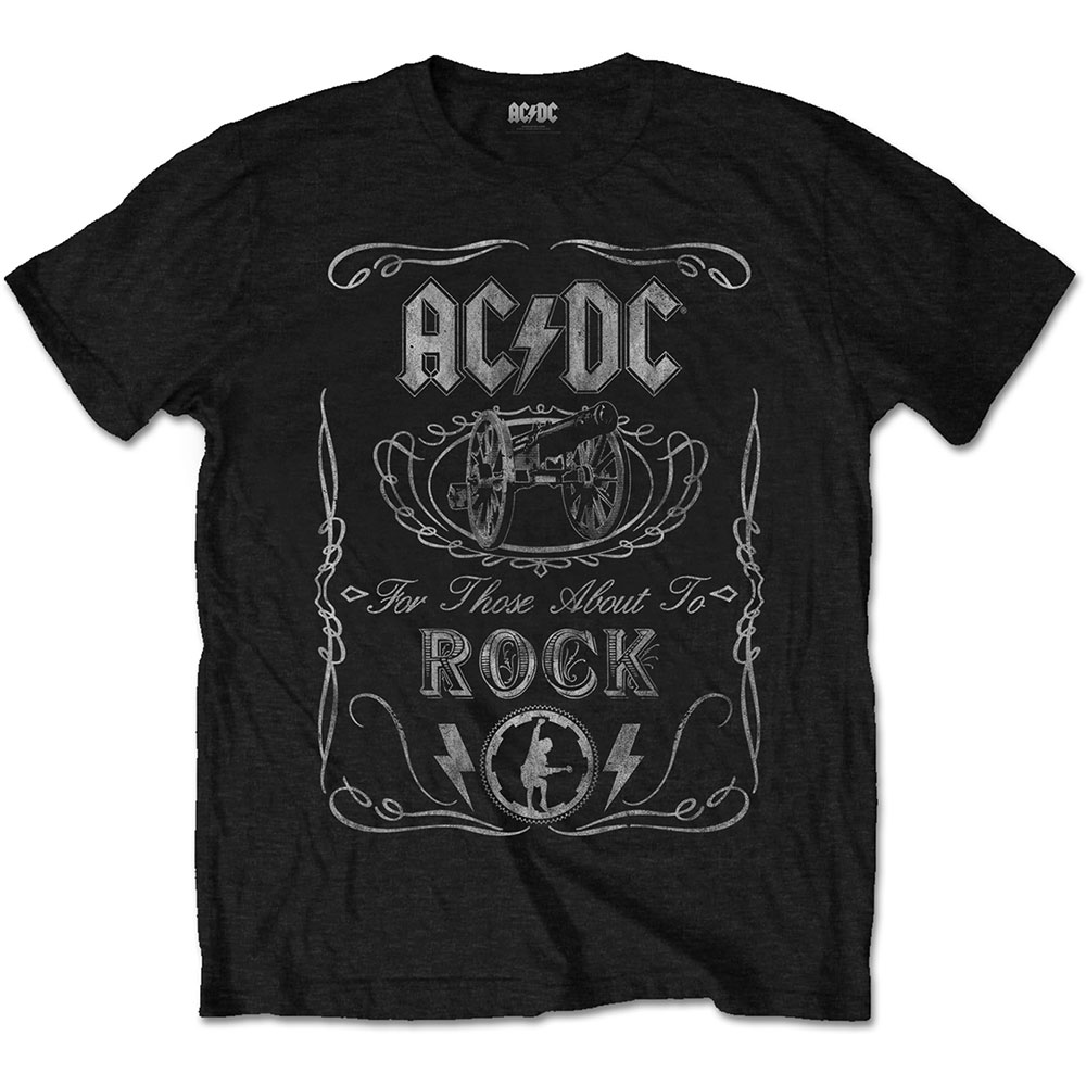 AC/DC tričko Cannon Swig Vintage Čierna XXL