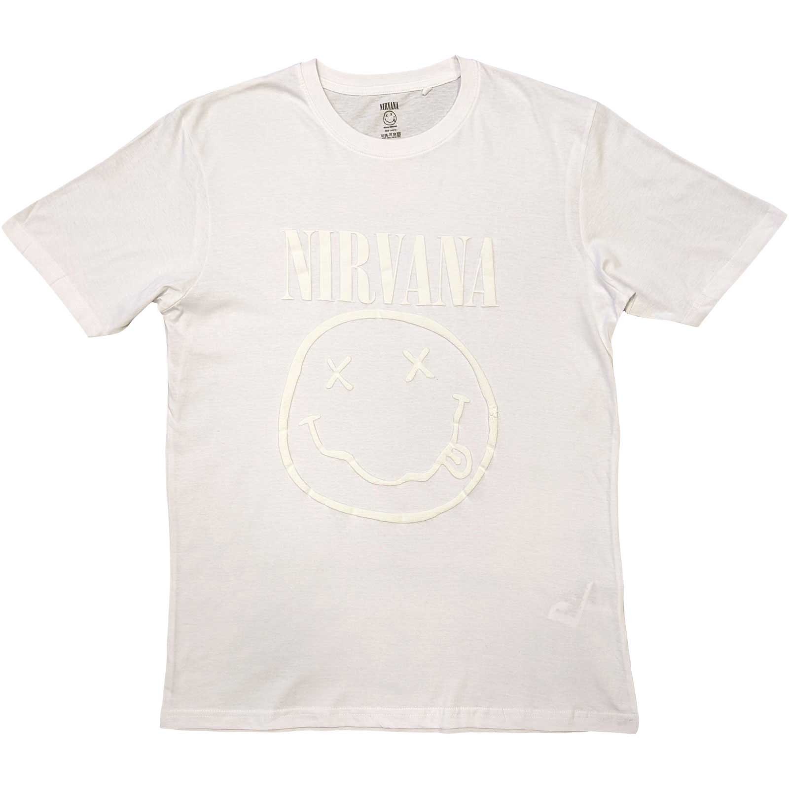 Nirvana tričko White Smiley Biela S