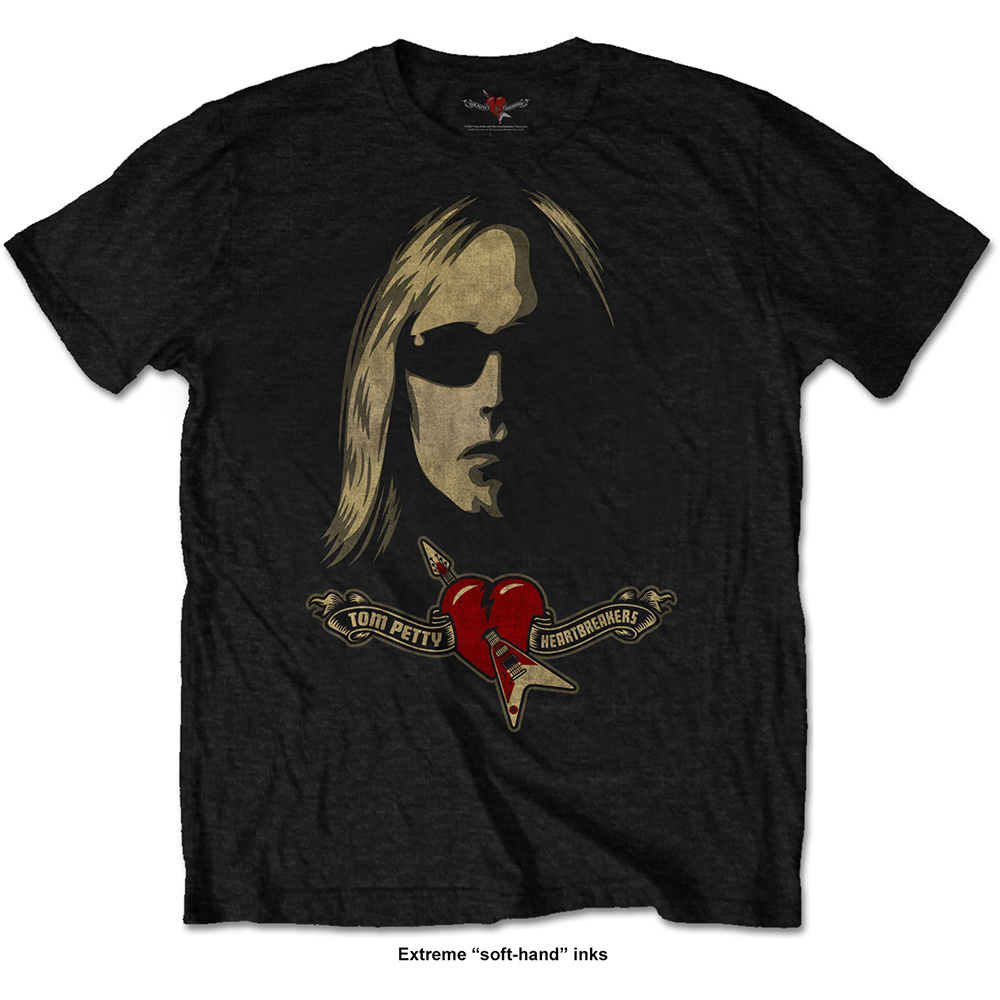 Tom Petty & The Heartbreakers tričko Shades & Logo Čierna S