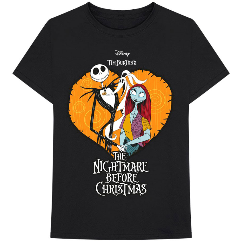 Disney tričko The Nightmare Before Christmas Heart Čierna L