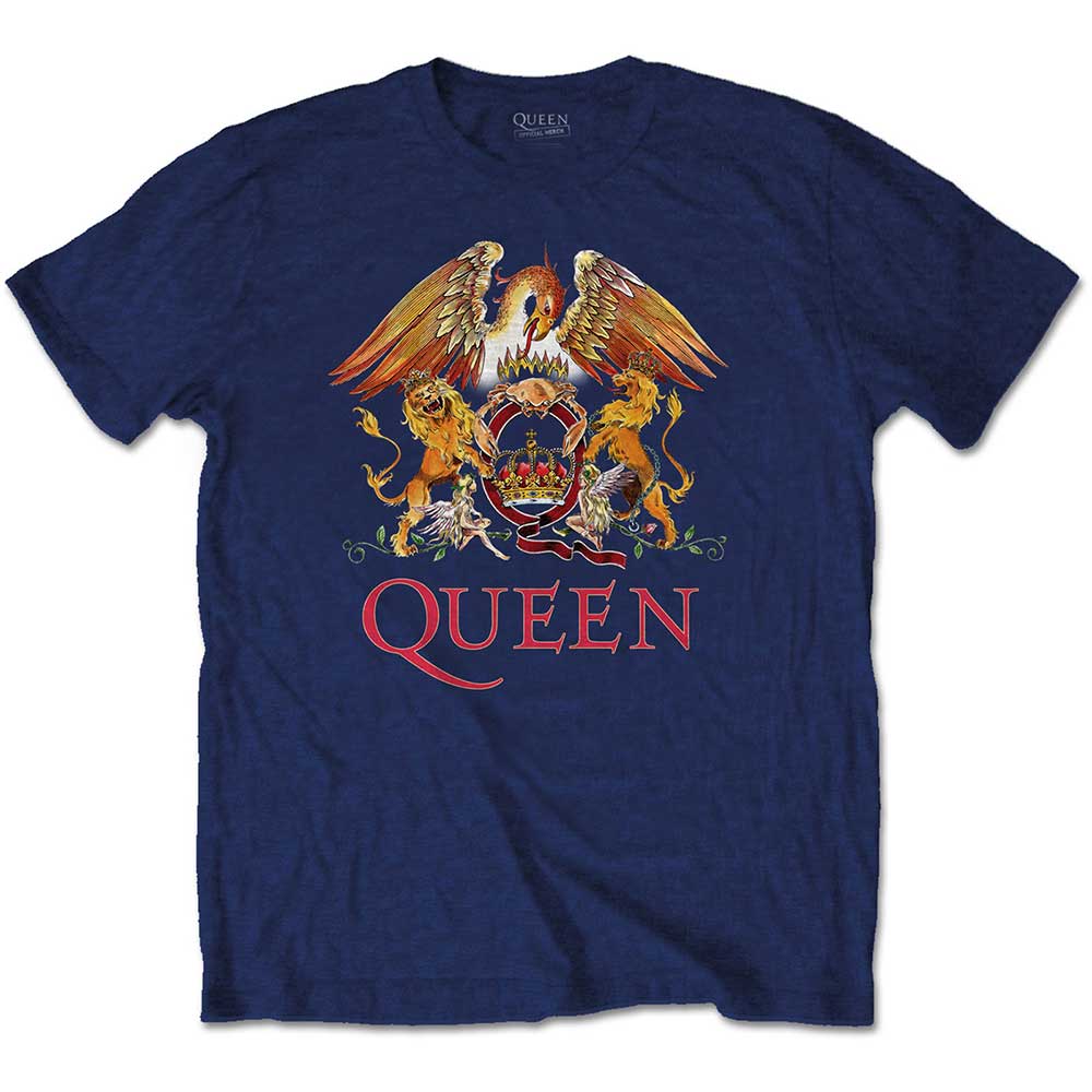 Queen tričko Classic Crest Modrá 9-10 rokov