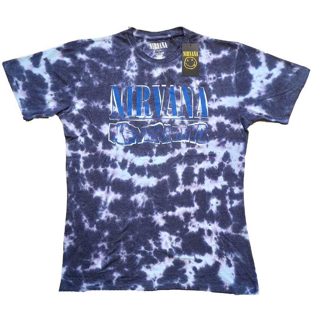 Nirvana tričko Nevermind Wavy Logo Fialová S