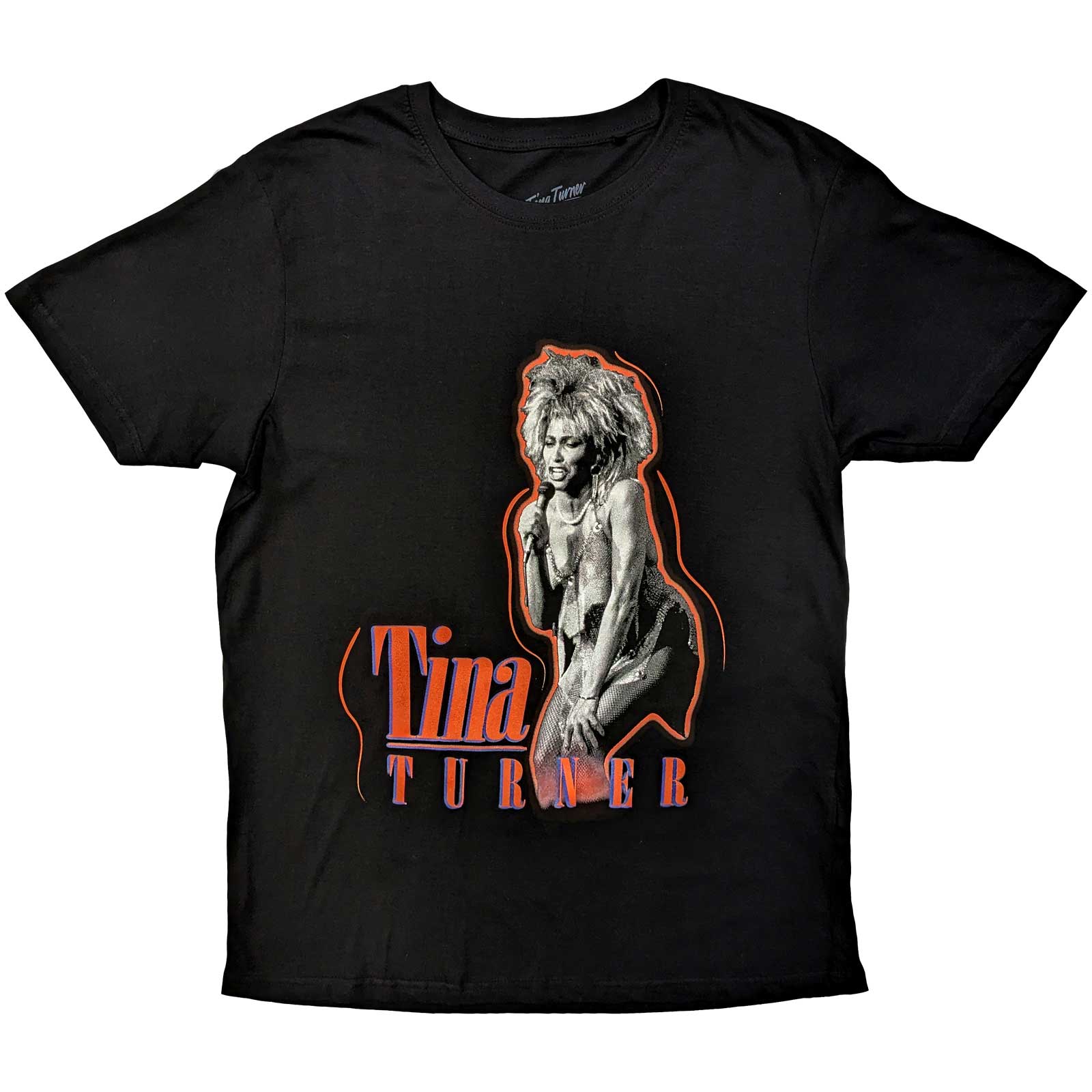 Tina Turner tričko Neon Čierna S