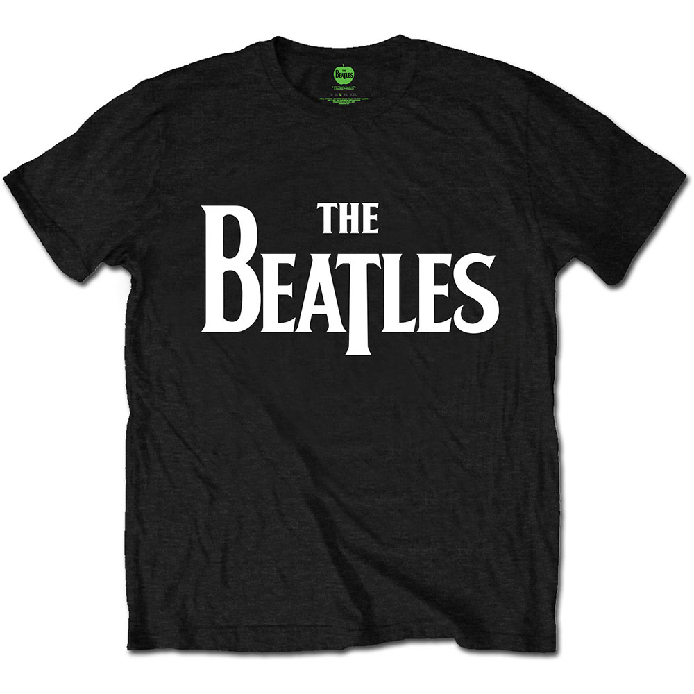 The Beatles tričko Drop T Logo Čierna XL