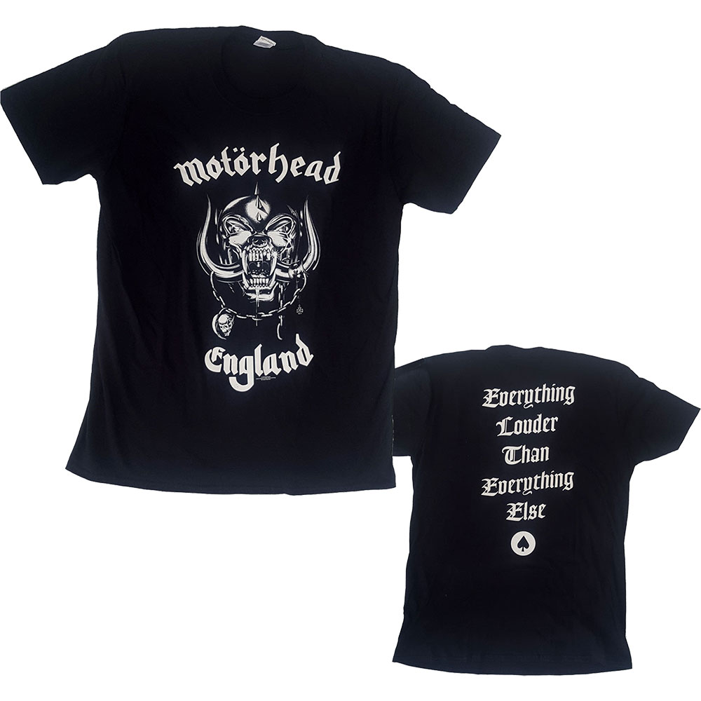 Motörhead tričko England Čierna L