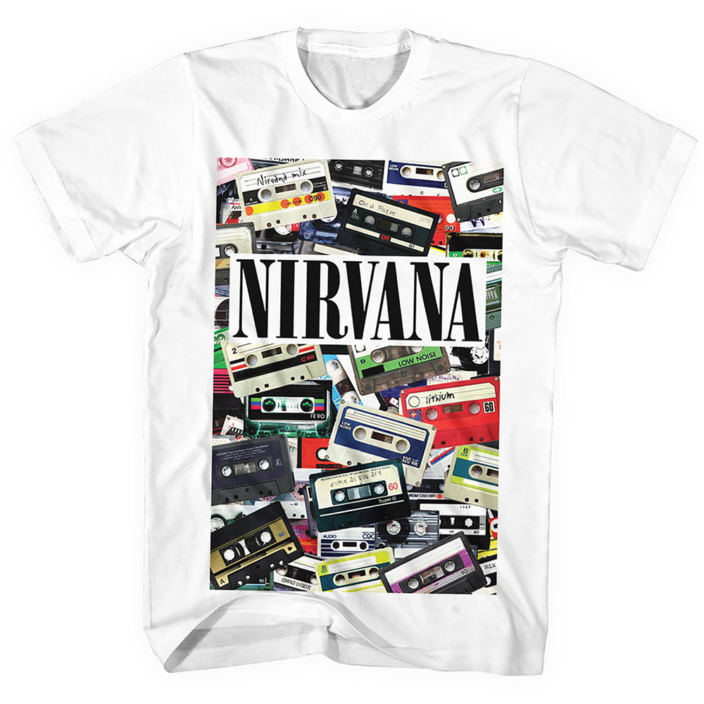 Nirvana tričko Cassettes Biela XXL