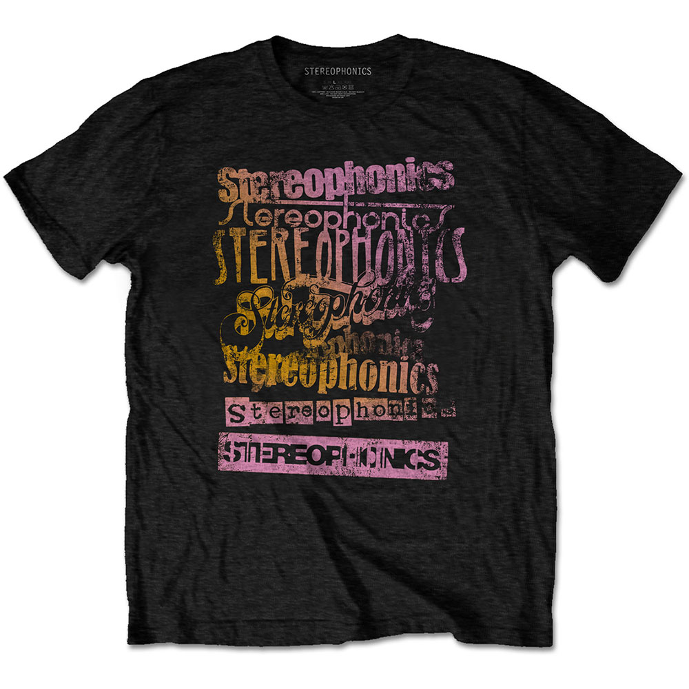 Stereophonics tričko Logos Čierna XL
