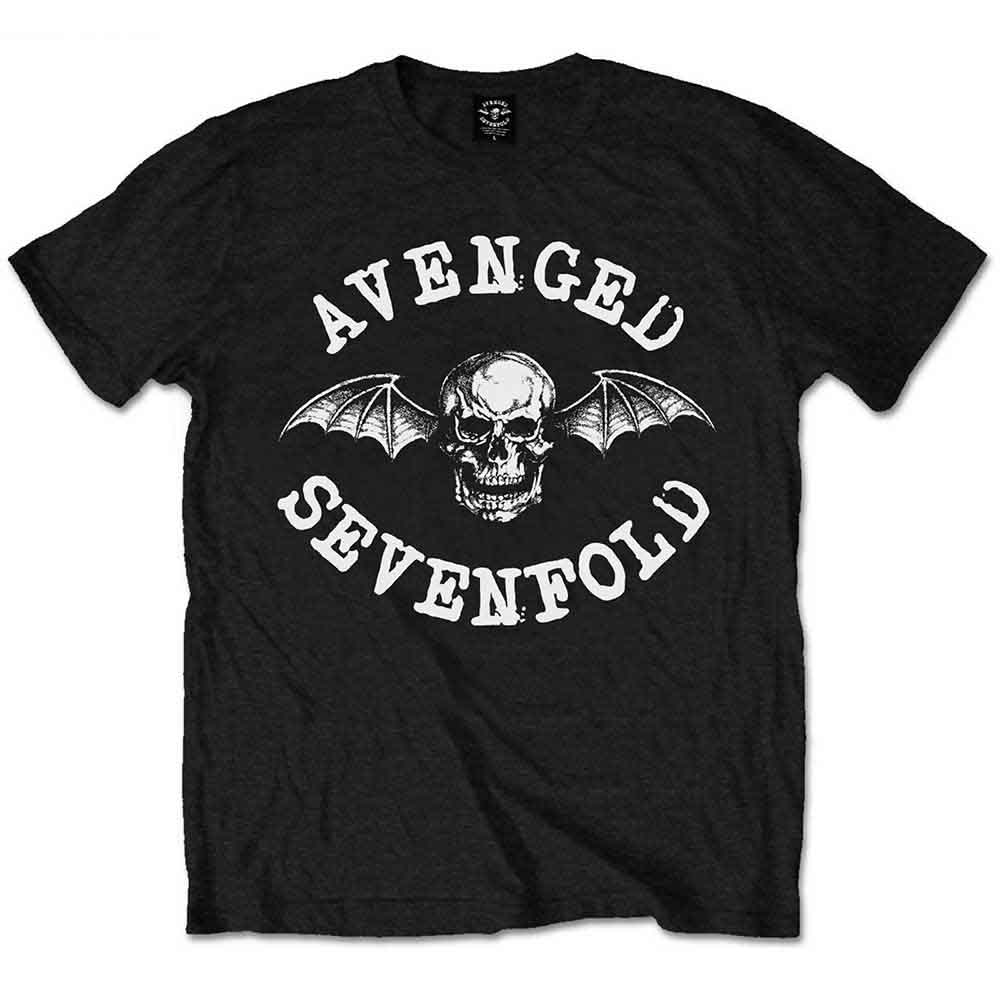 Avenged Sevenfold A7X tričko Classic Deathbat Čierna 3-4 roky