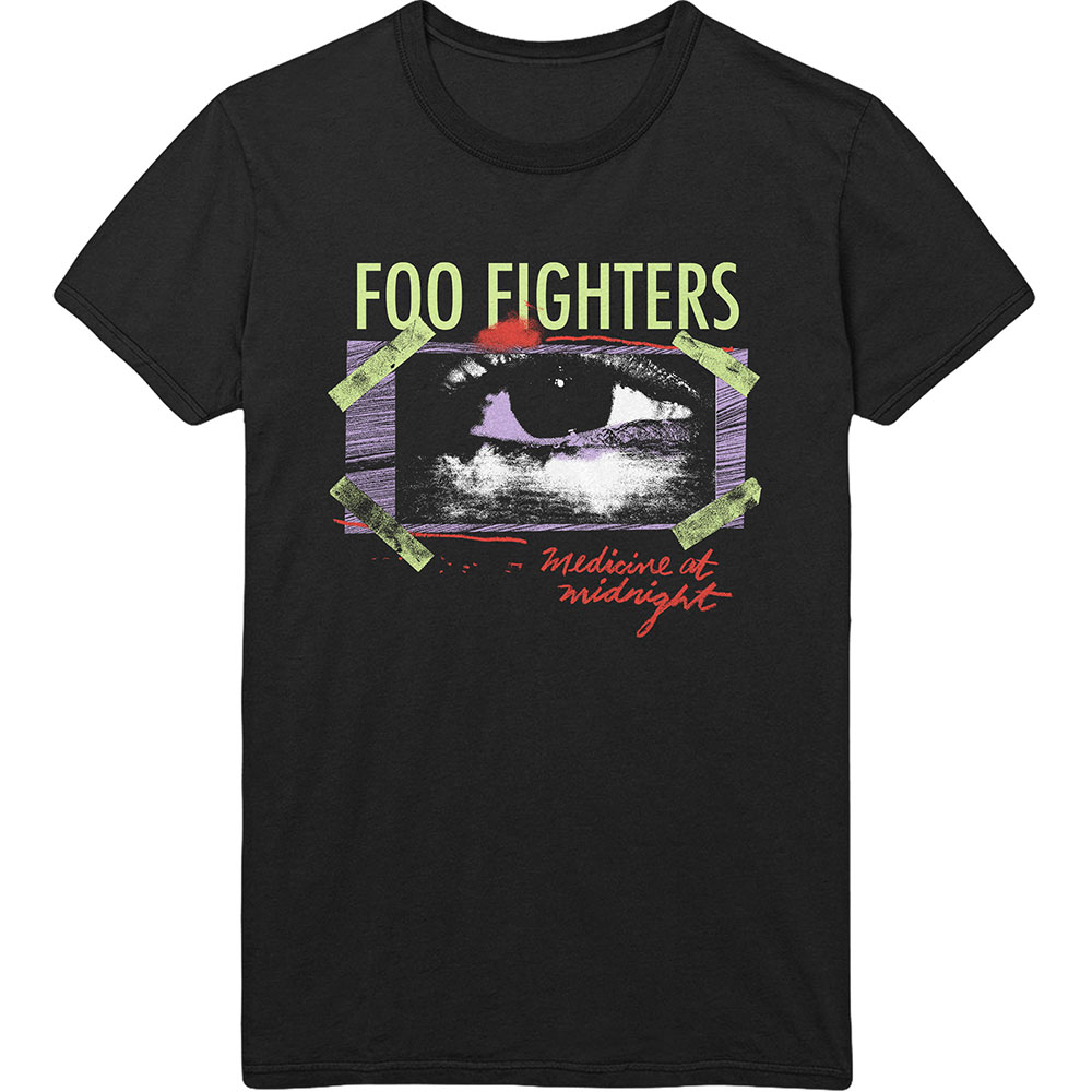 Foo Fighters tričko Medicine At Midnight Taped Čierna S