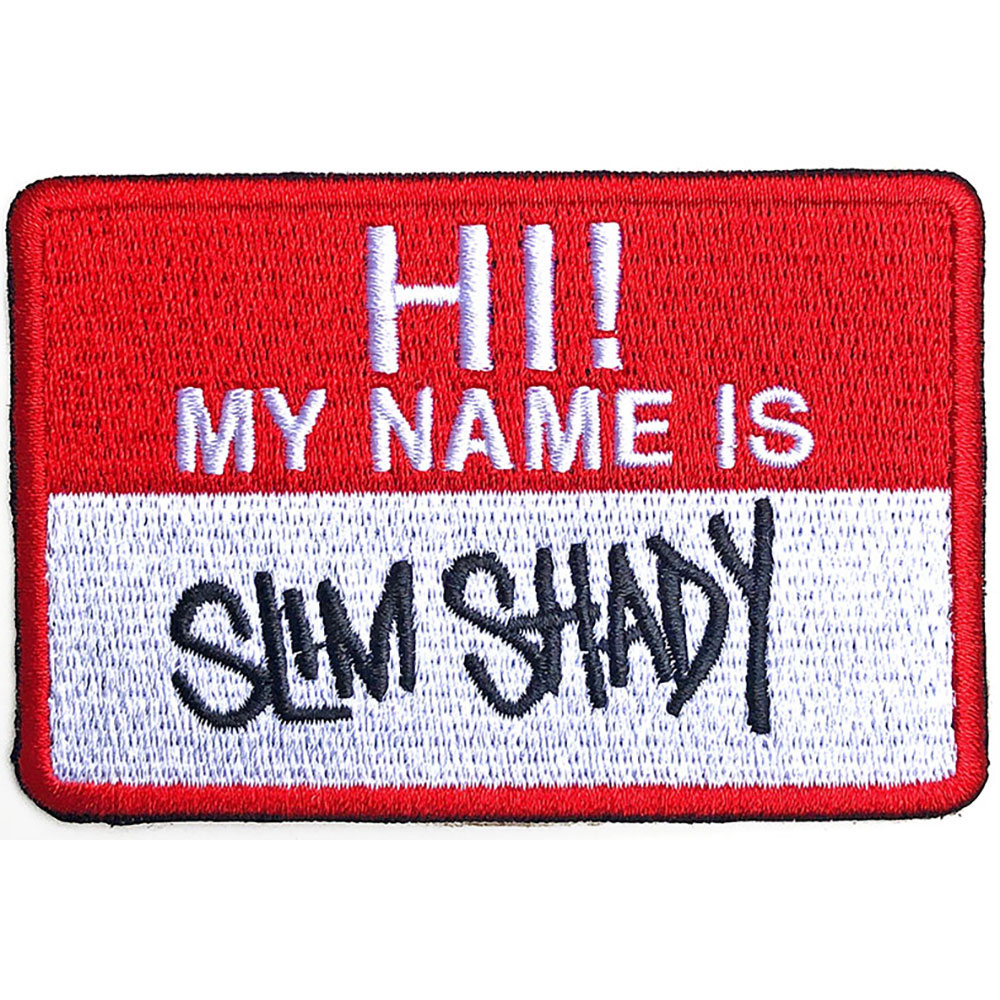 Eminem Slim Shady Name Badge