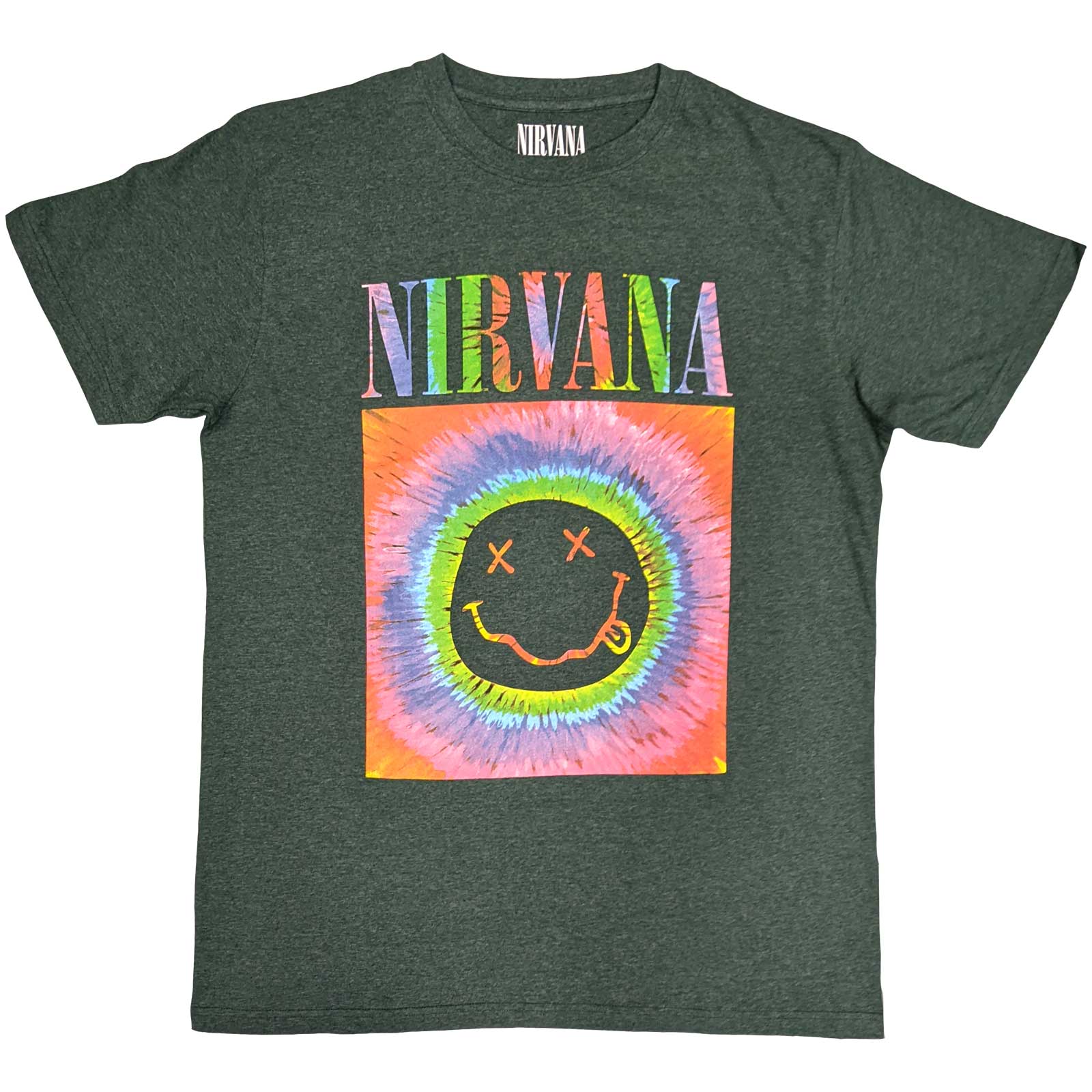 Nirvana tričko Smiley Glow Box Zelená M