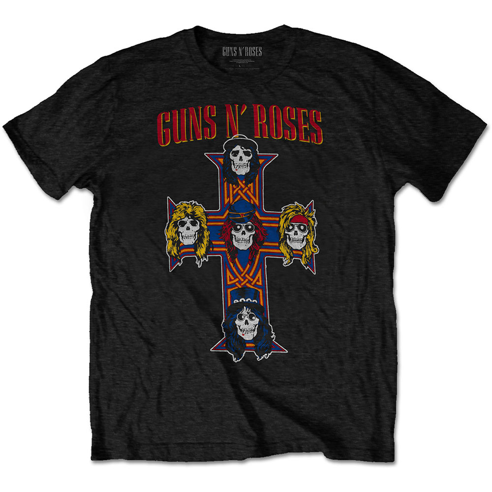 Guns N’ Roses tričko Vintage Cross Čierna XL