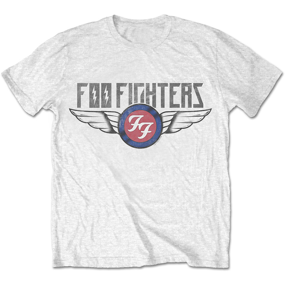 Foo Fighters tričko Flash Wings Biela S