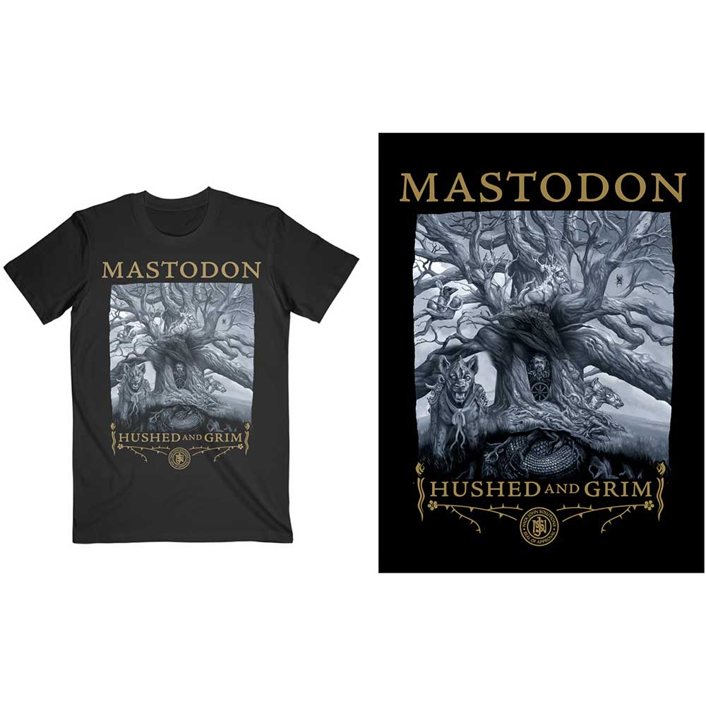 Mastodon tričko Hushed & Grim Cover Čierna XL
