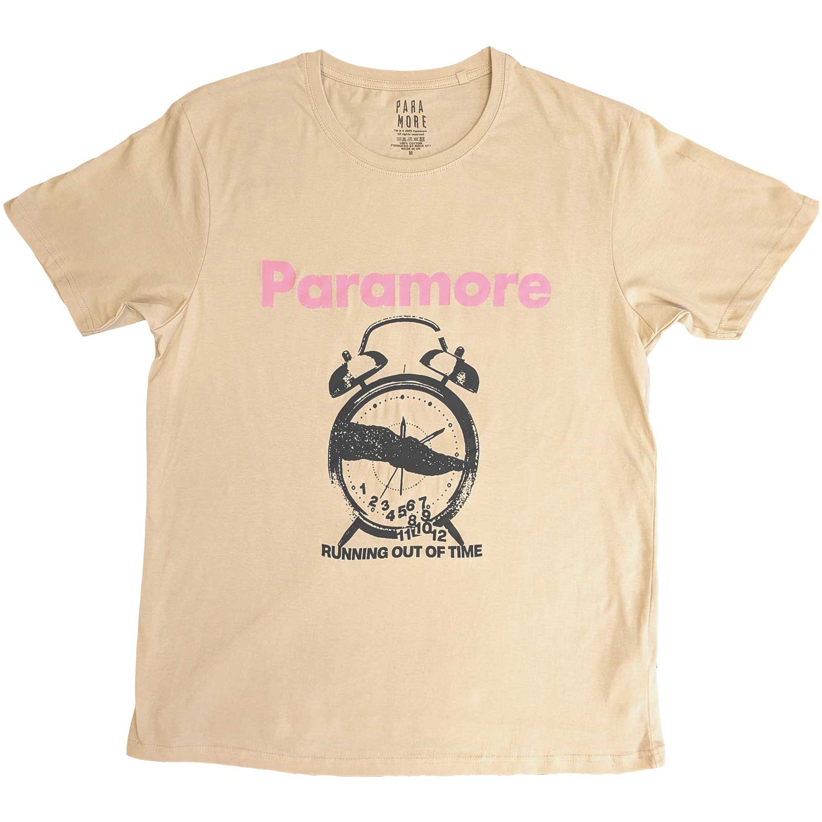 Paramore tričko Clock Natural L