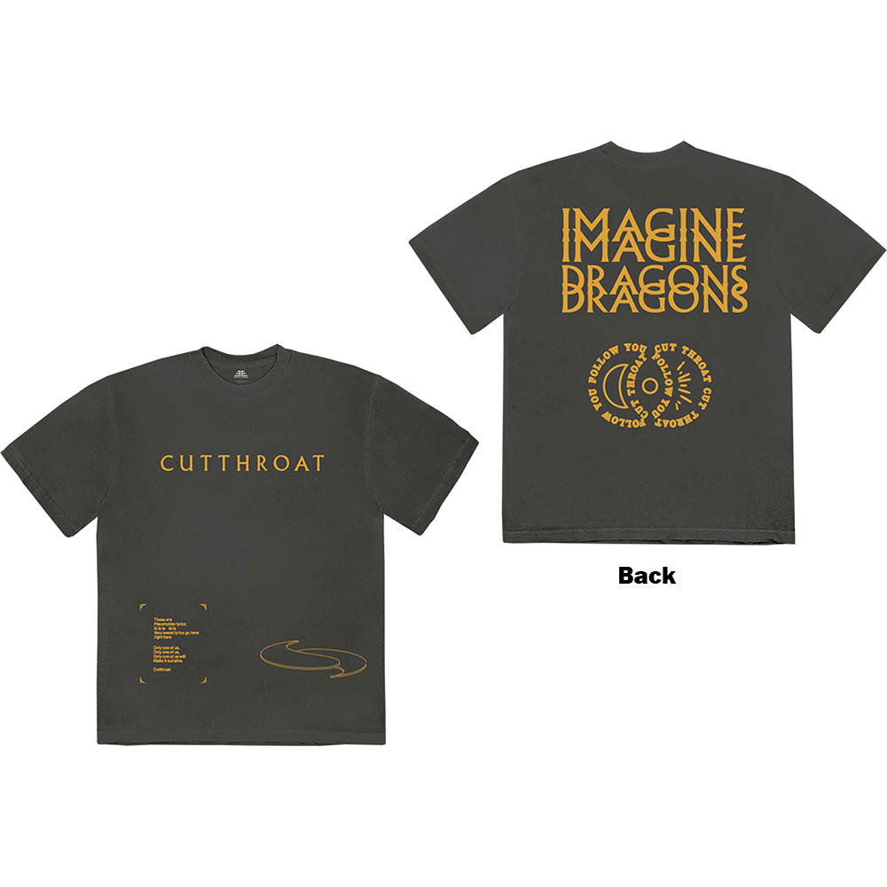 Imagine Dragons tričko Cutthroat Symbols Šedá XXL