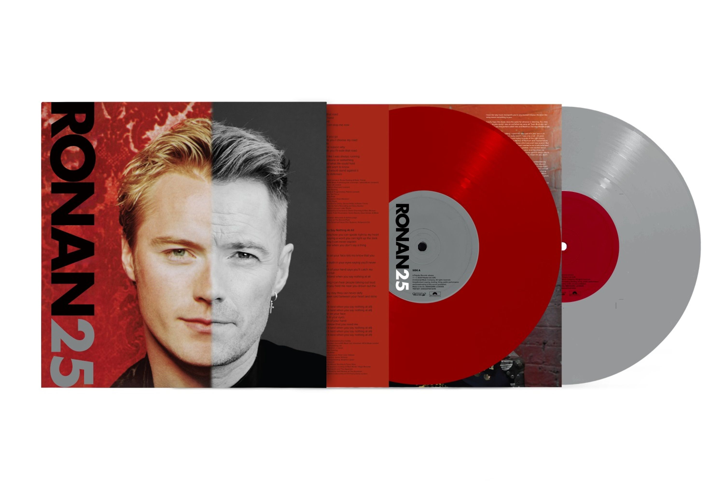 E-shop Ronan Keating - Ronan 25 (25th Anniversary) (Deluxe Edition) (Red & Silver Coloured) 2 LP