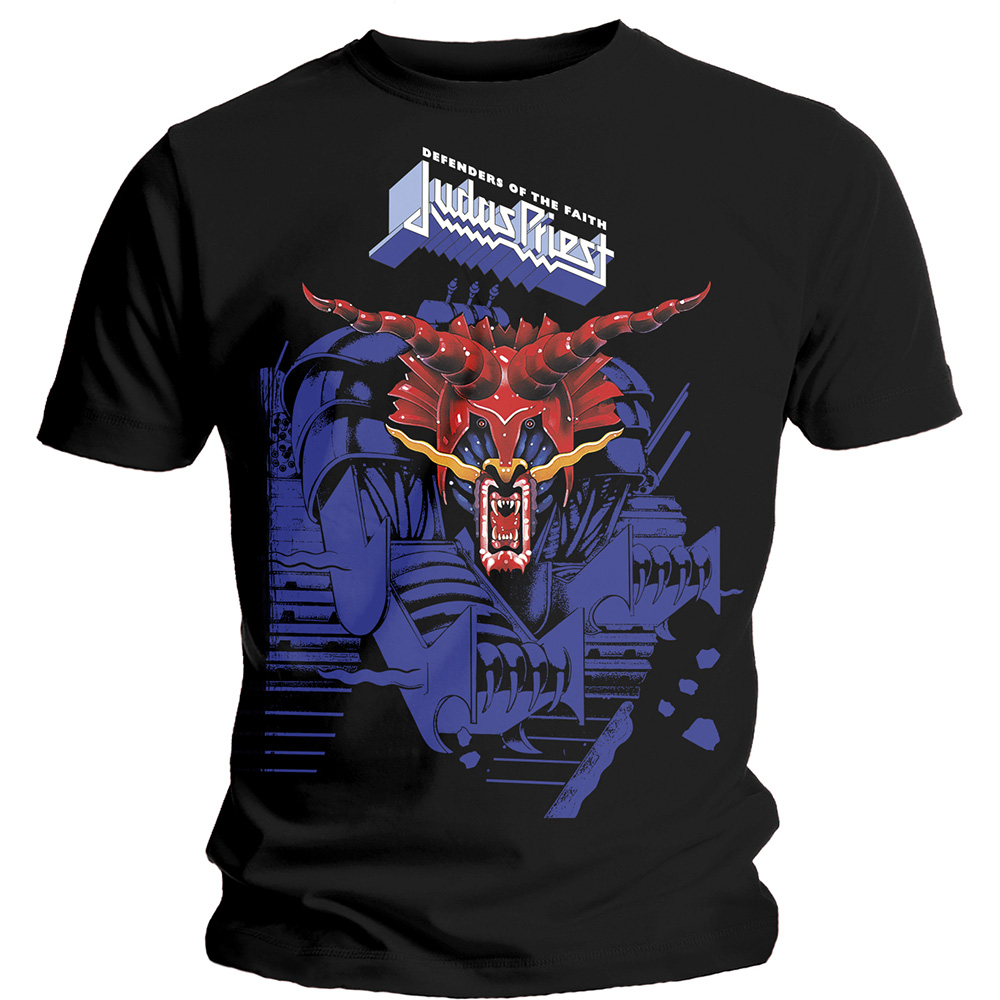 Judas Priest tričko Defenders Blue Čierna S
