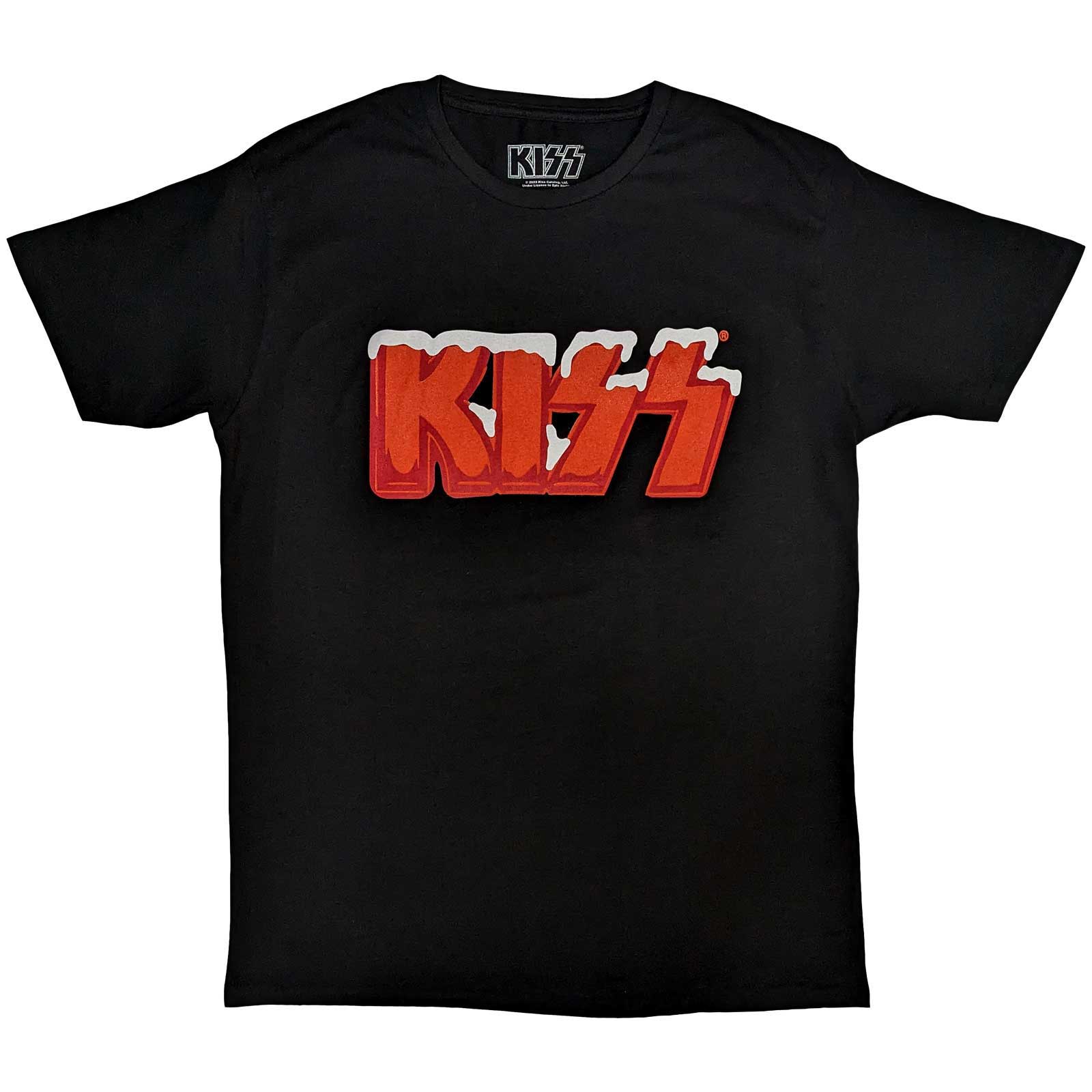 Kiss tričko Holiday Logo Čierna M