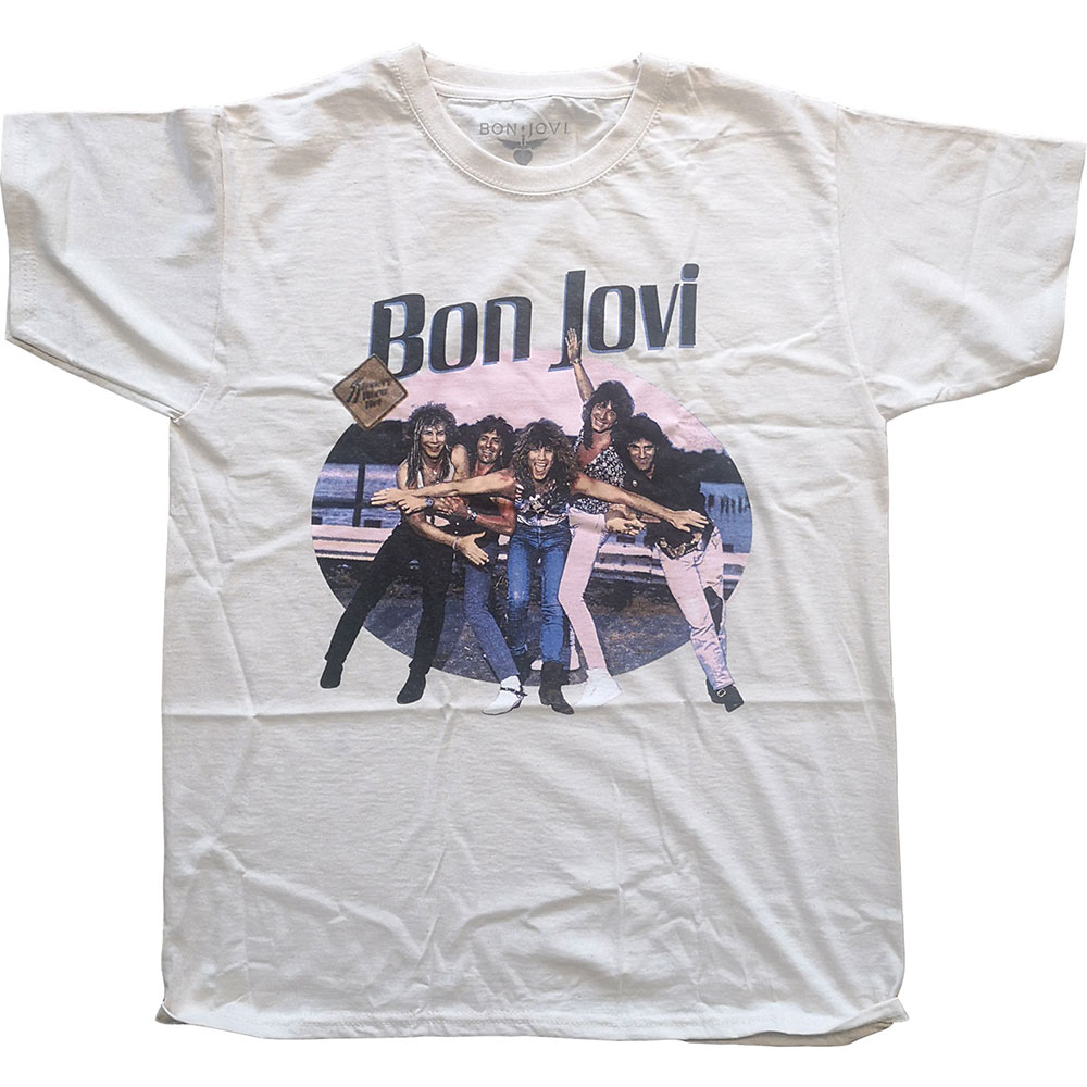 Bon Jovi tričko Breakout Natural XL