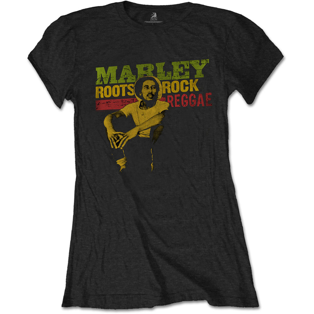 Bob Marley tričko Roots, Rock, Reggae Čierna L