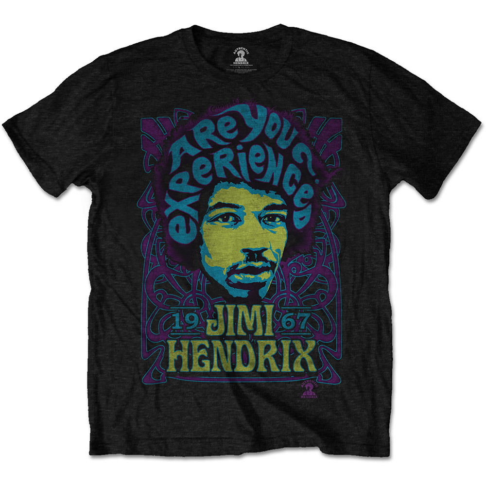 Jimi Hendrix tričko Experienced Čierna XXL