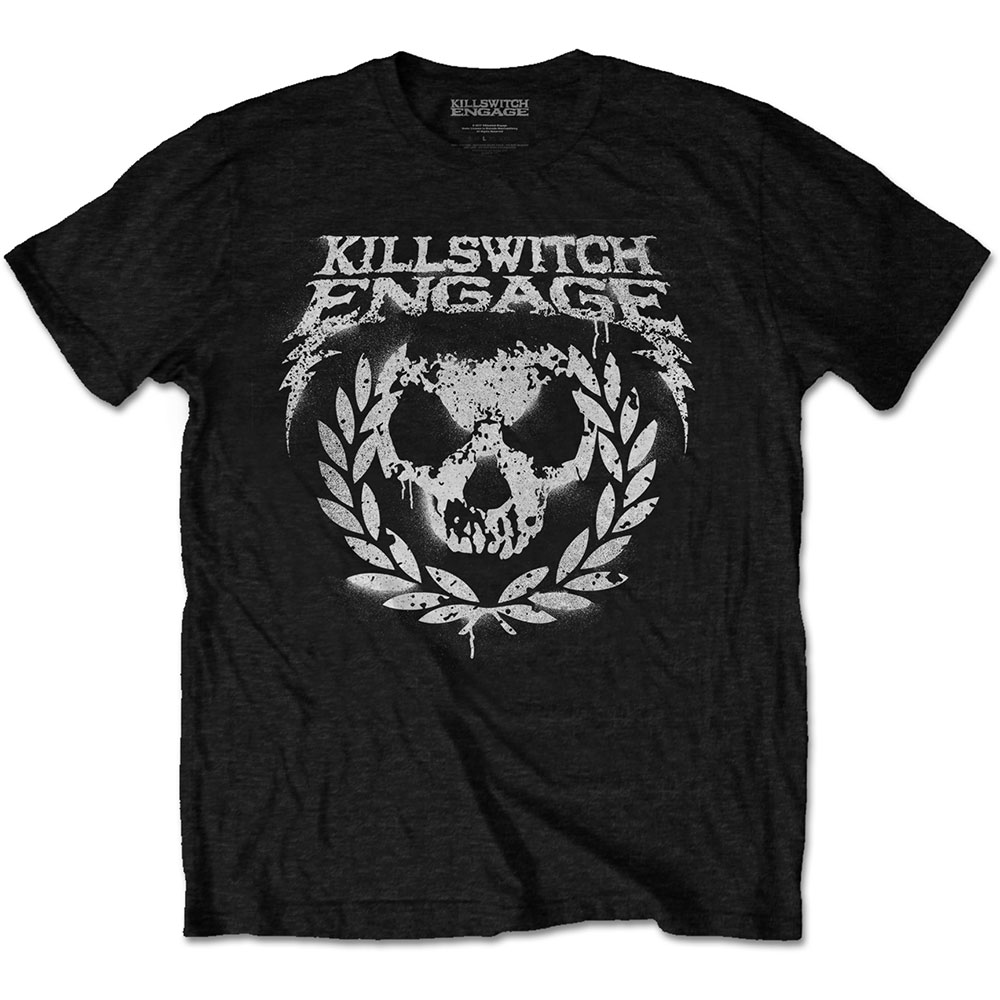 Killswitch Engage tričko Skull Spraypaint Čierna L