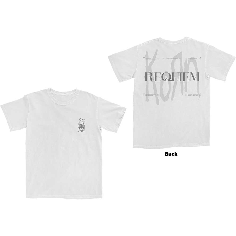 Korn tričko Requiem Biela XL